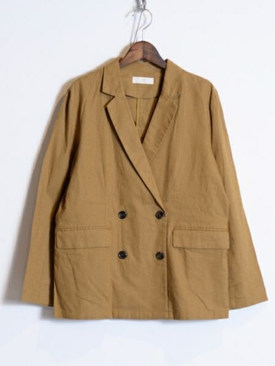 リネンミックスＷブレストジャケット