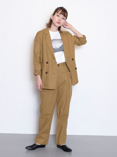 リネンミックスＷブレストジャケット