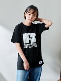 【web限定販売】ラッセルロゴショートスリーブTシャツ | ブラック