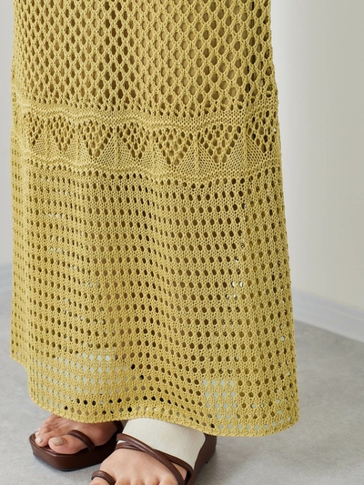 透かし編みスカート