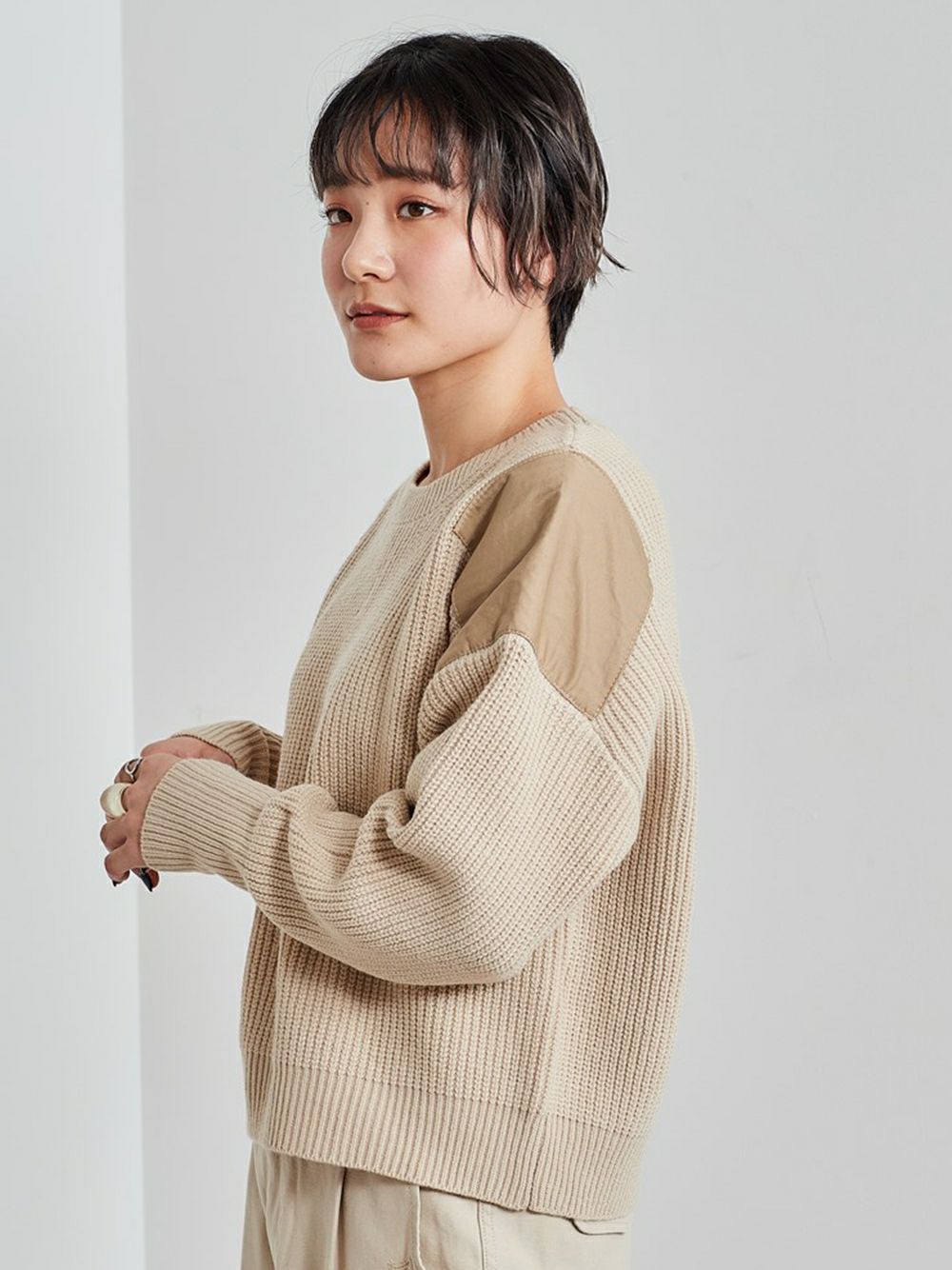 ニットプルオーバー ＣＯＲＤ ＹＡＲＮ ＷＯＯＬ ＫＮＩＴＷＥＡＲ www