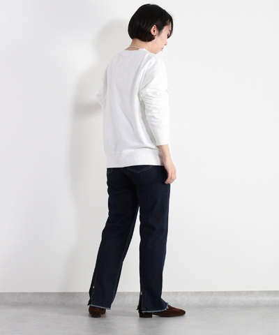 フリンジデニムストレート《立体裁断》