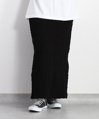 ワッシャータイトスカート | ブラック
