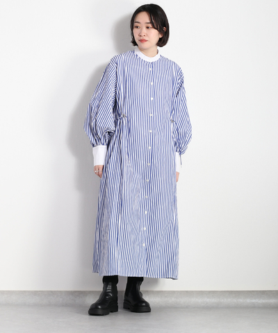 【まとめ割対象】ドロストシャツワンピース