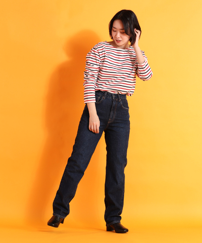 【kaca】ボーダーロングスリーブTシャツ