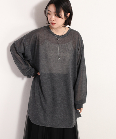 シアーＢＩＧロングスリーブＴシャツ