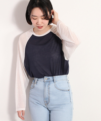 【まとめ割対象】シアーラグランＴシャツ | 詳細画像