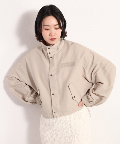 【まとめ割対象】ワッシャーショートジャケット　《撥水加工》