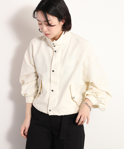 【まとめ割対象】ワッシャーショートジャケット　《撥水加工》