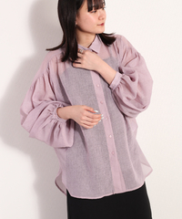 バックギャザーロングシャツ　※新色6月上旬販売開始 | 詳細画像