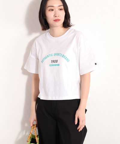 アーチロゴクロップドＴシャツ　《コンバース》