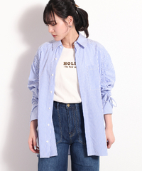 スリーブギャザーオーバーシャツ　※WEB限定色あり | 詳細画像