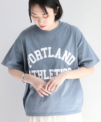 ロゴタックショートスリーブTシャツ | ブルー×その他