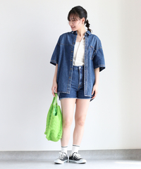 デニムカットオフショートパンツ | 詳細画像