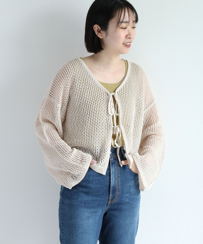 メッシュ２ＷＡＹニットカーデ