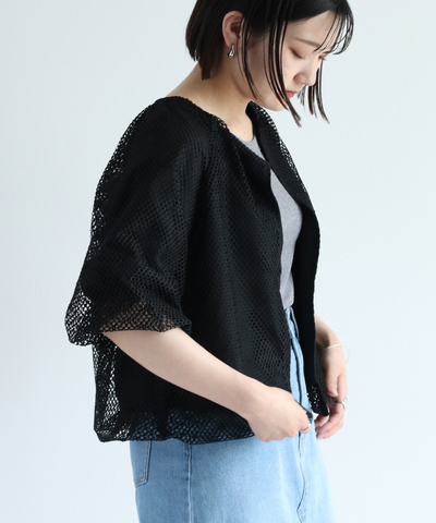 メッシュバルーンブルゾン