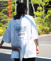 コンバースシューズプリントBIG T | ホワイト(刺繍ラベンダー)