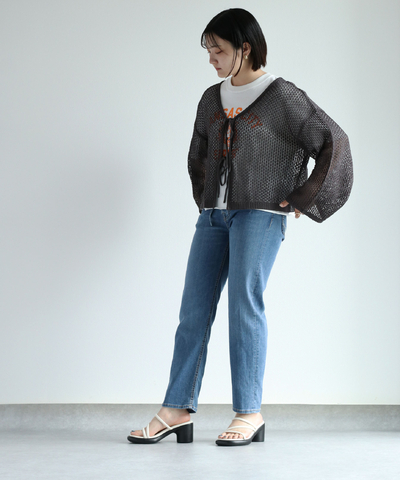 メッシュ２ＷＡＹニットカーデ
