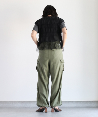 チュールブラウス