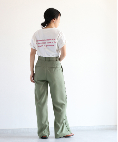 サイドピンタックパンツ