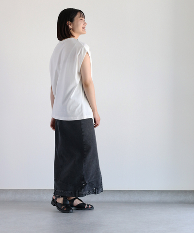 シルケットロゴノースリーブT