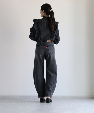 デニムカーブパンツ《セットアップ可能》