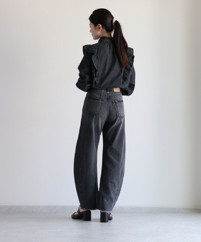 デニムカーブパンツ《セットアップ可能》