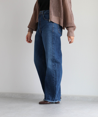 デニムカーブパンツ《セットアップ可能》