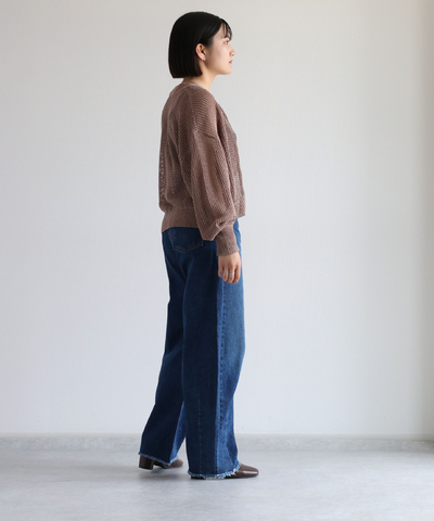 デニムカーブパンツ《セットアップ可能》