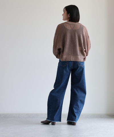 デニムカーブパンツ《セットアップ可能》