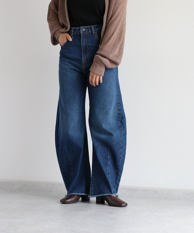 デニムカーブパンツ《セットアップ可能》