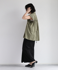 バックシャーリングショートスリーブシャツ | 詳細画像