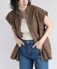 バックシャーリングショートスリーブシャツ | 詳細画像
