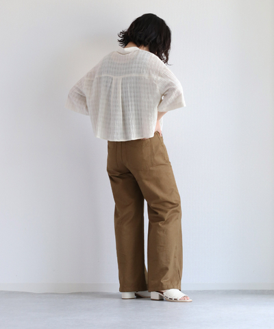 チェックショートシャツ