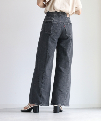 デニムワイドパンツ≪立体裁断≫