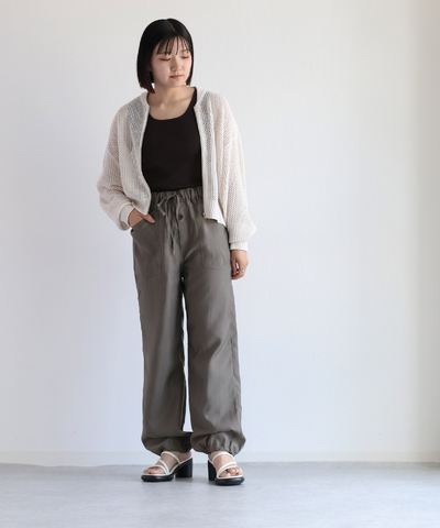 スカシアミジップカーデ