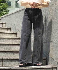 デニムワイドパンツ≪立体裁断≫ | 詳細画像