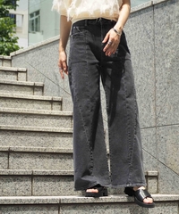 デニムワイドパンツ≪立体裁断≫ | 詳細画像