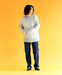 【kaca】モヘアクルーネックニットプルオーバー | 詳細画像