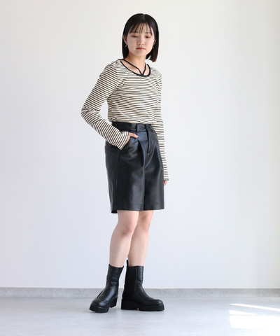 ２WAYネックストラップロングスリーブTシャツ