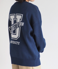 【DISCUS】ＵＮＩＶ．GT(ジョージタウン)　カレッジロゴニット　WEB限定