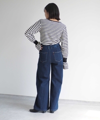 スフレデニムイージーワイドパンツ　※WEB先行販売 | 詳細画像
