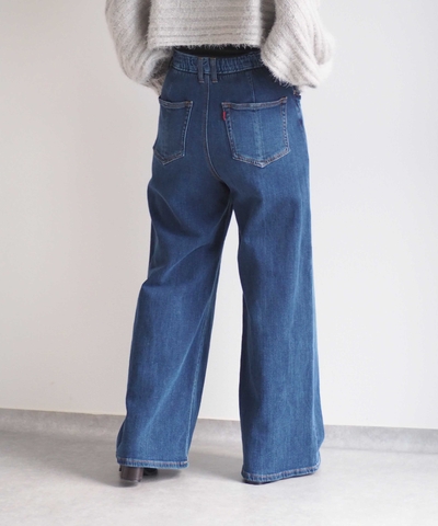スフレデニムイージーワイドパンツ　※WEB先行販売