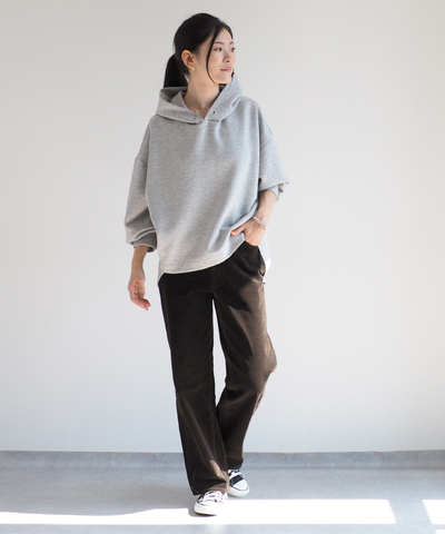 ハイウエストコーデュロイストレート