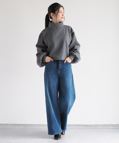 2WAYショートジッププルオーバー