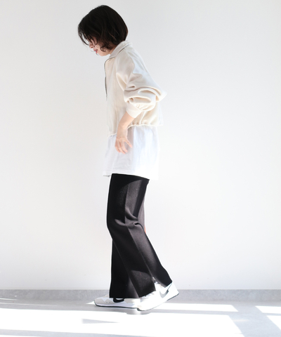 裏起毛ハーフＺＩＰショートプルオーバー