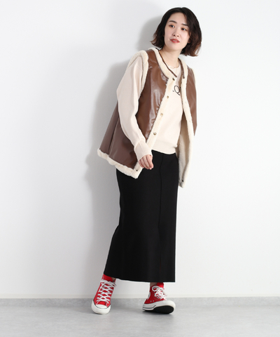【再入荷】ミラノリブナロースカート